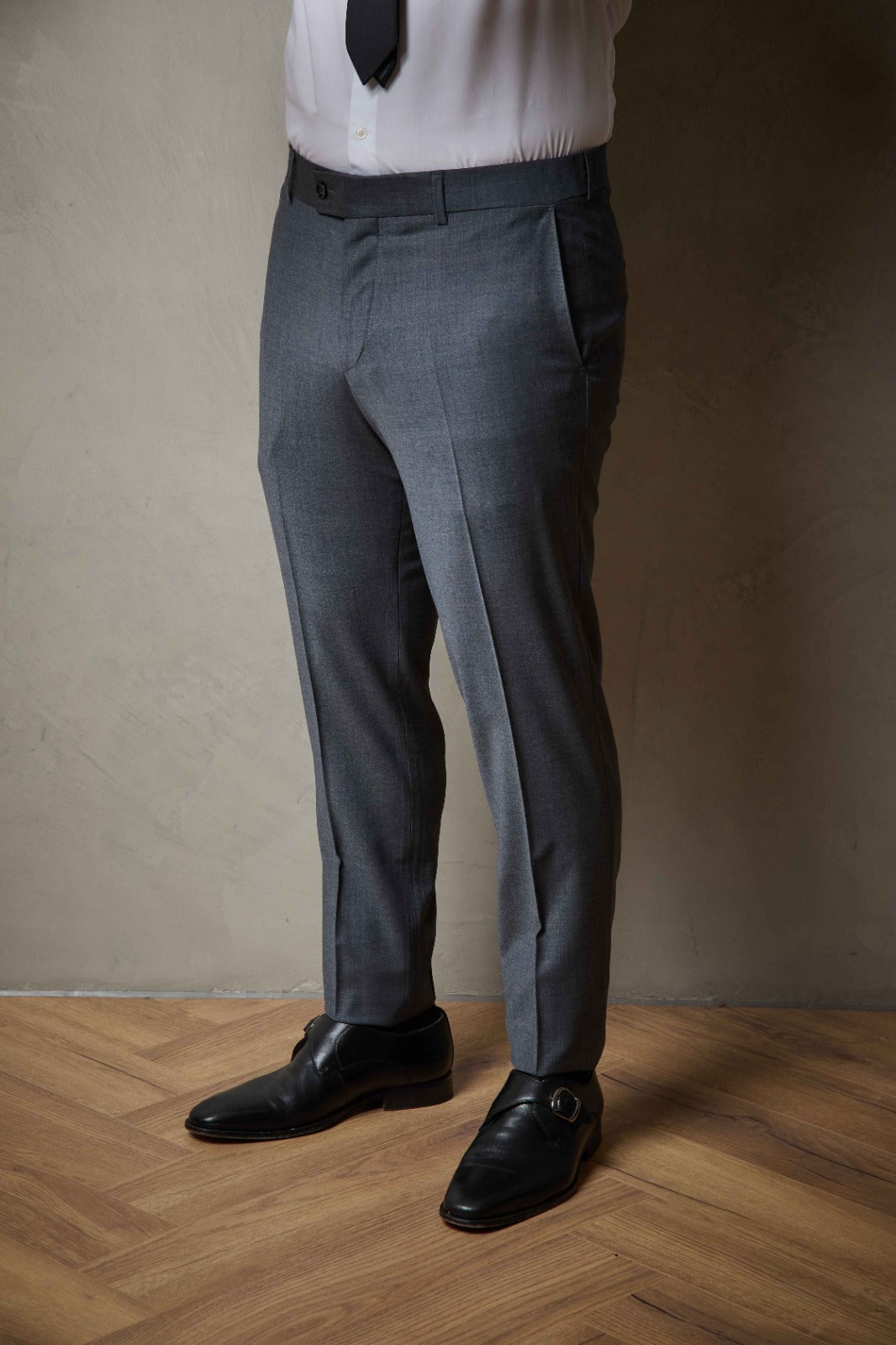 Steel Grey Three Piece Wool Suit